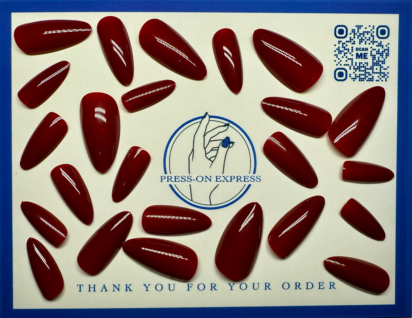 24pc Solid Color Almond Nails - Press-on Express