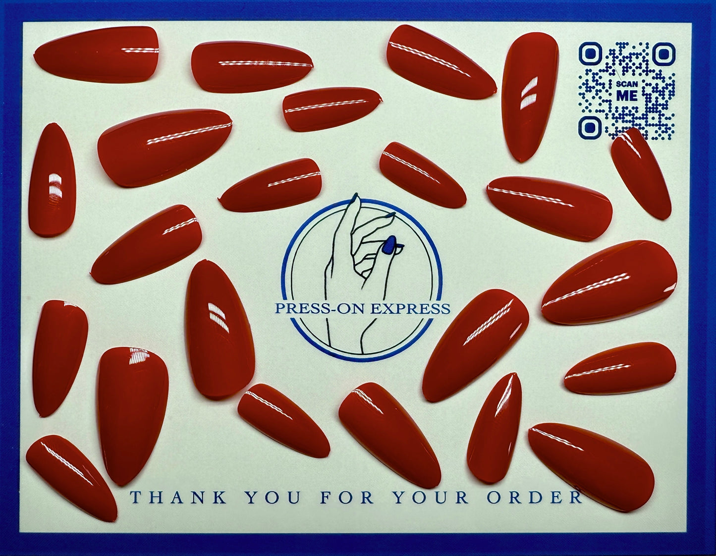 24pc Solid Color Almond Nails - Press-on Express