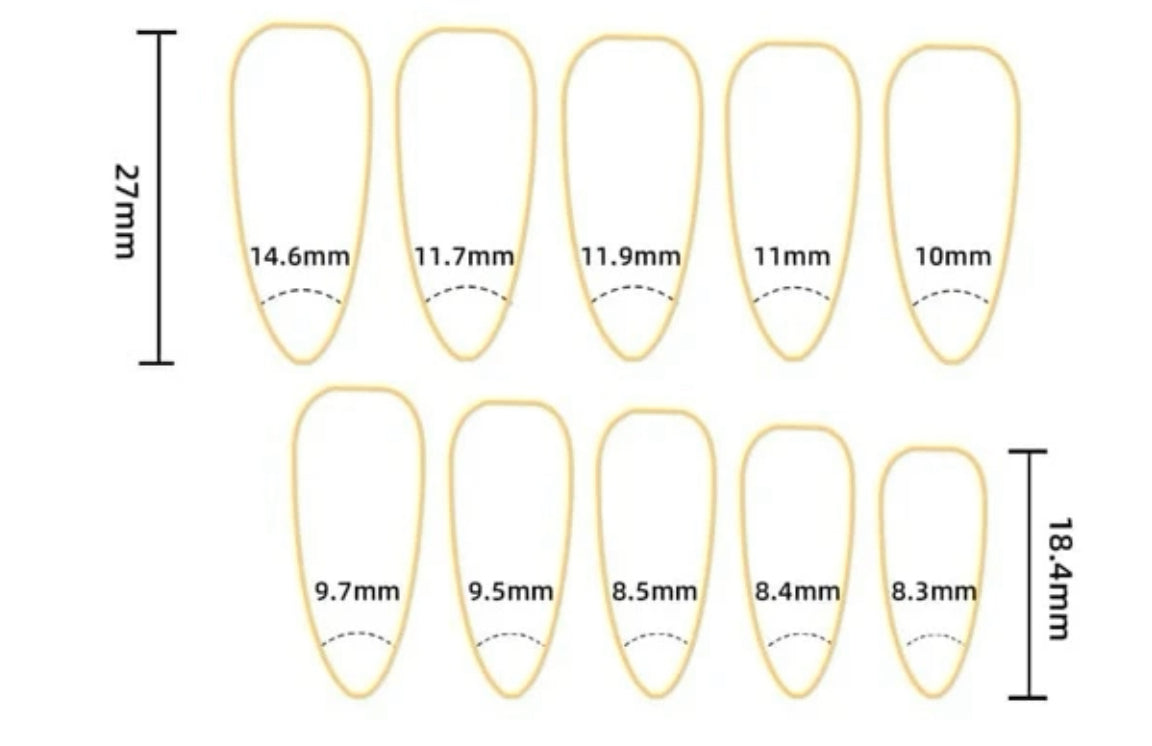24Pc Almond Nails set in Shades of Nude Pink with Gold Accents - Press-on Express