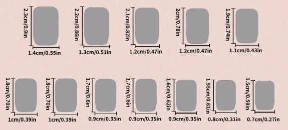 24Pc Square Nails Set in Silver Chrome - Press-on Express