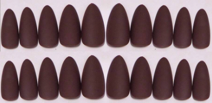 96Pc Almond Nails Set in Four Shades of Pinks/Reds/Neutrals - Press-on Express