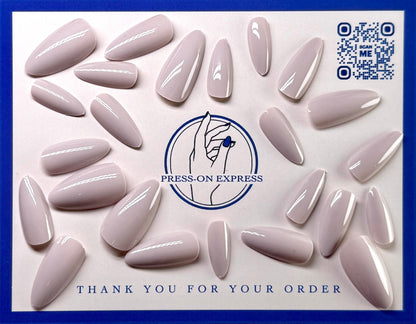 24pc Solid Color Almond Nails